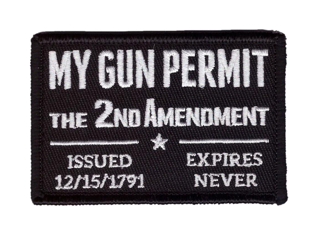Tactical My Gun Permit 2nd Amendment Patch