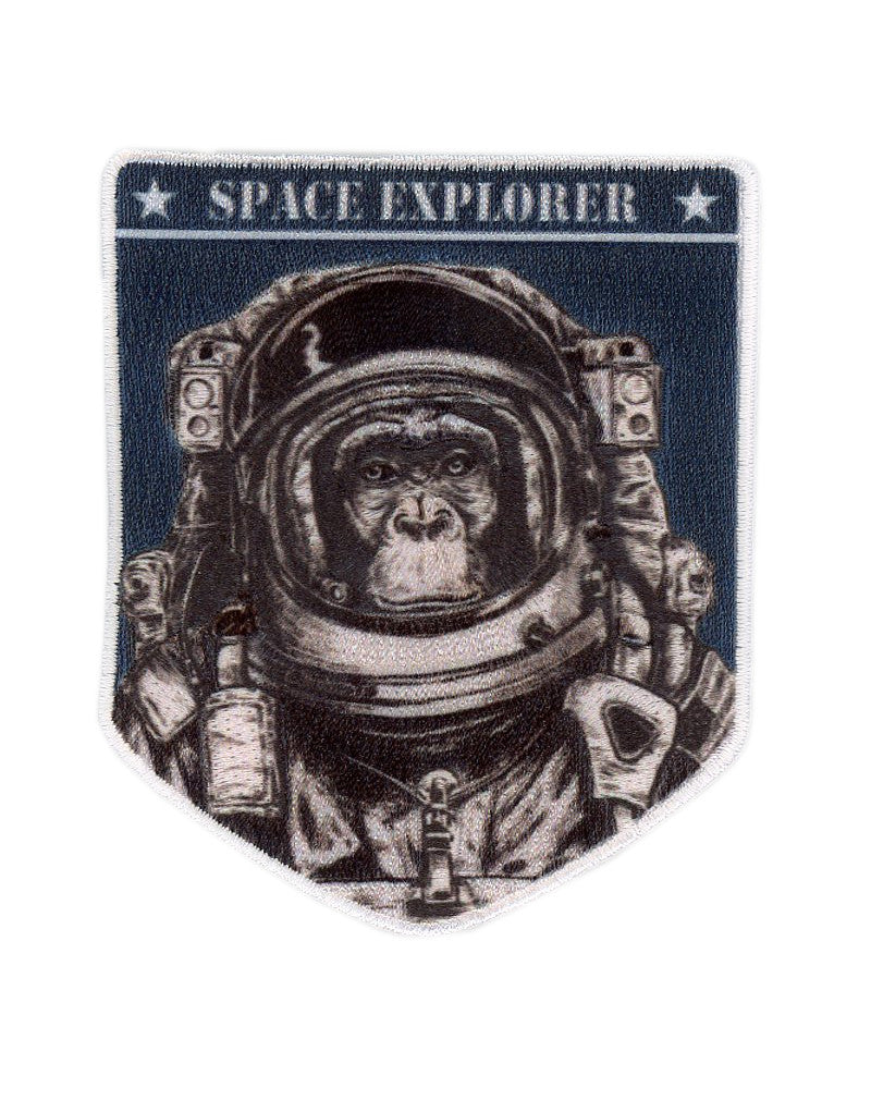 Velcro Space Chimp Explorer Astronaut NASA Patch