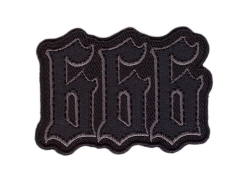 666 Number of Devil Antichrist Biker Punk Rock Patch