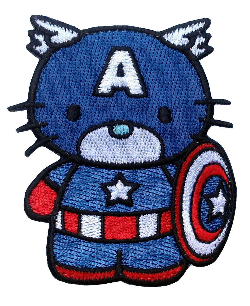 Velcro Captain America Hello Kitty First Avenger Tactical Morale Patch - Titan One