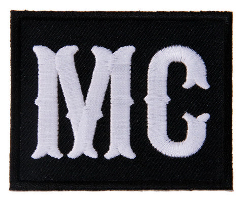 White Text MC Motorcycle Club Member Biker Jacket Vest Patch - Titan One