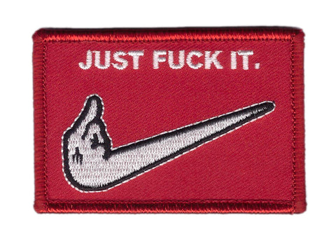 Red - Just F*ck It Swoosh Tactical Patch