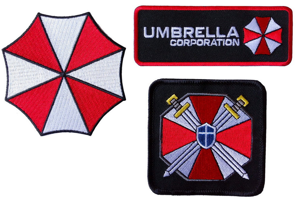 Resident Evil Umbrella Corporation Costume Cosplay Patches Set of 3 - Titan One