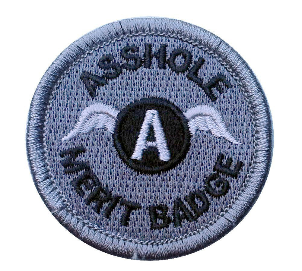 Velcro Asshole Subdued Merit Badge Tactical US Army Morale Patch - Titan One