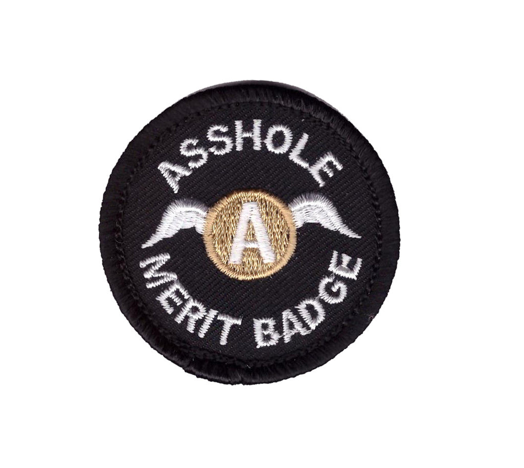 Tactical - Black Asshole Merit Badge Morale Patch