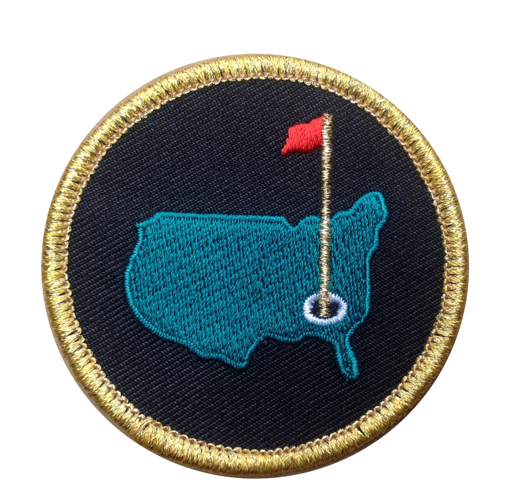 Gold Border Augusta Masters Golf Tournament Jacket Patch - Titan One