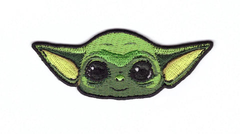 Baby Yoda Face Mandalorian Iron on Patch
