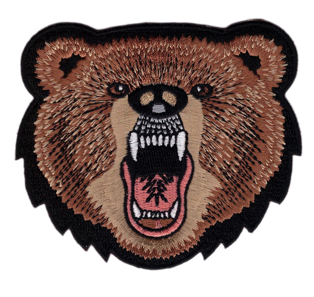 Screaming Bear Decorative Patch
