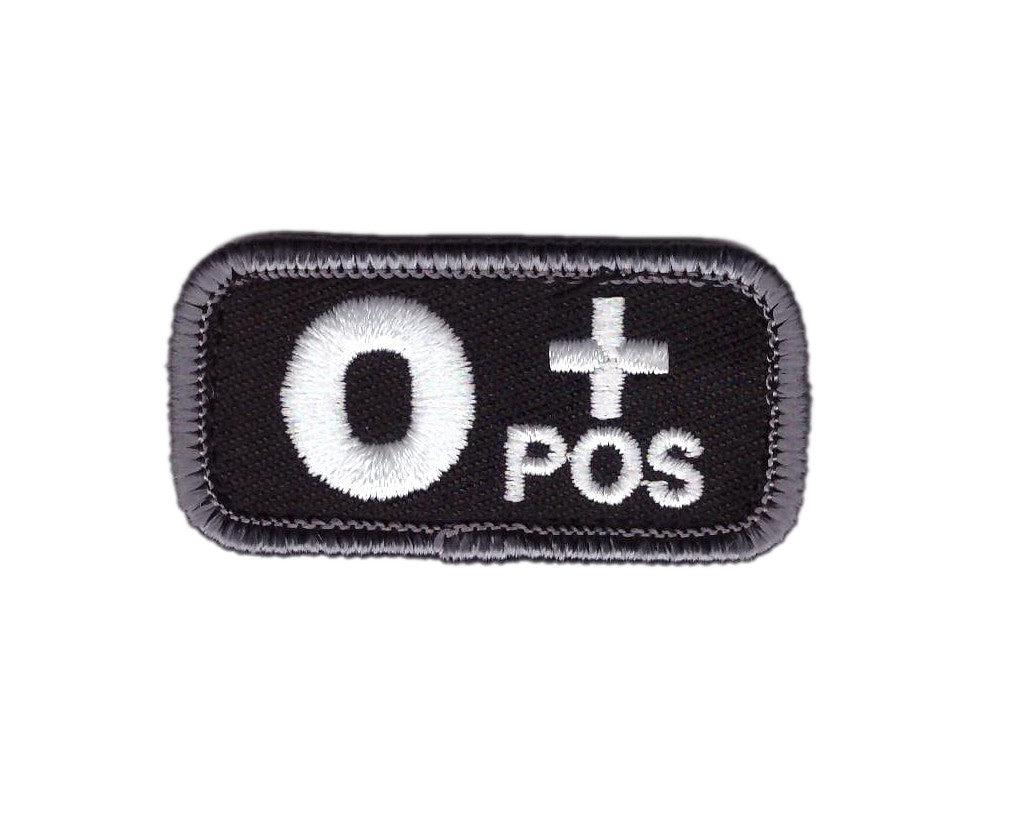 Velcro Blood type O + positive Badge Tactical US Army Patch