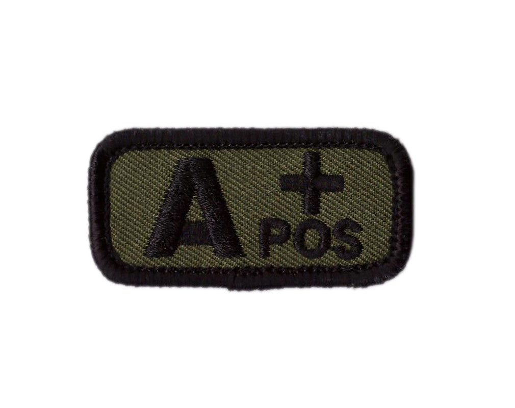CAMO Blood type A + positive Badge Tactical US Army Patch