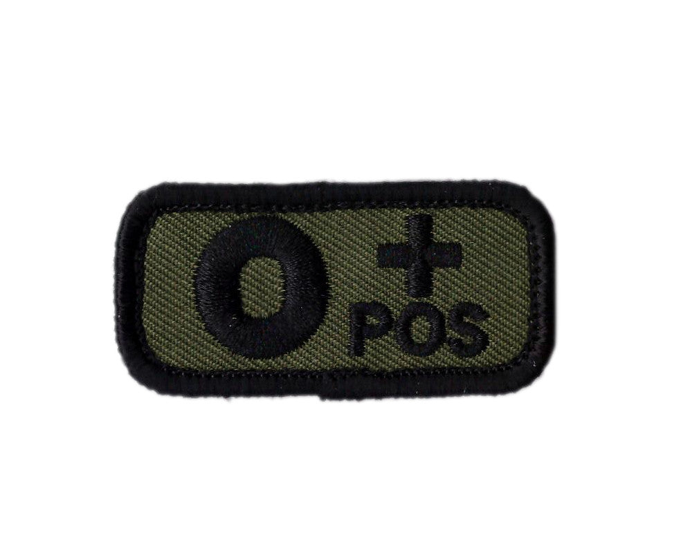 CAMO Blood type O + positive Badge Tactical US Army Patch