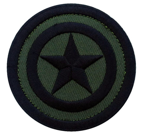 Velcro Camo Green Captain America Shield Tactical Morale Patch - Titan One