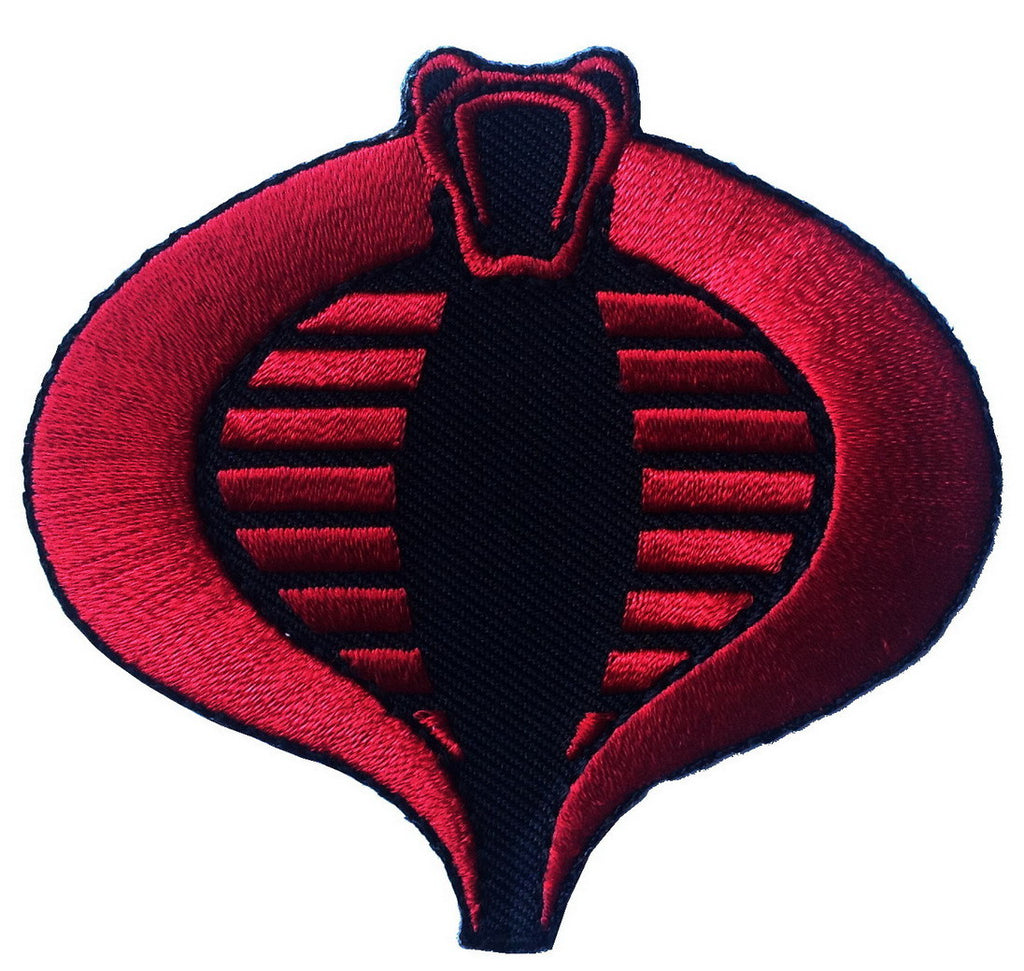 Velcro Cobra RED Black Cobra Tactical Morale Patch - Titan One