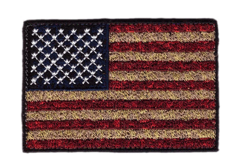 Distressed Vintage USA Flag Tactical Patch
