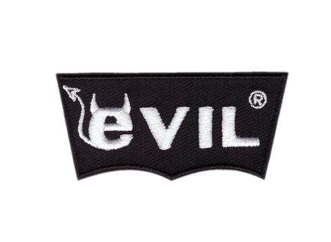 Black Evil Horns Punk Tattoo Jeans Jacket Biker Patch - Titan One