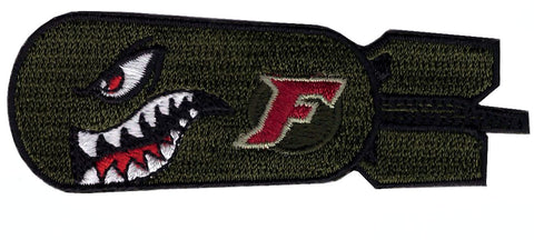 Velcro Dropping F Bomb World War 2 Style Shark Teeth Morale Tactical Patch - Titan One