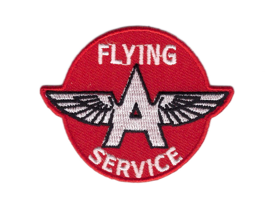 Flying Service A Wings Emo Old School Retro Gasoline Station Decorative Patch - Titan One