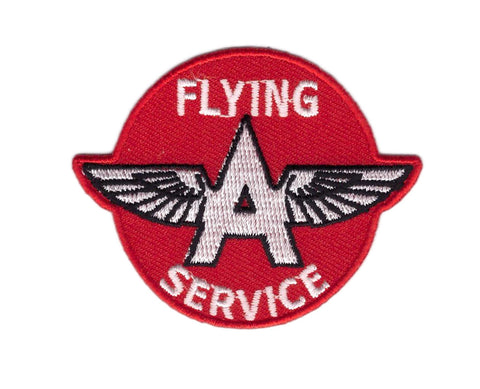 Flying Service A Wings Emo Old School Retro Gasoline Station Decorative Patch - Titan One