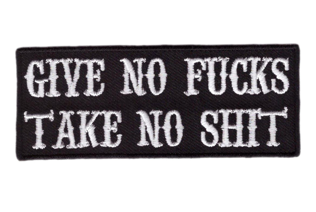 Velcro Give no Fucks Take No Shit Tactical Morale Airsoft Rucking Patch - Titan One