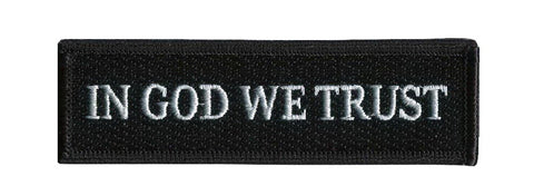 Velcro Black - In God We Trust - Tactical Morale Operator Patch - Titan One