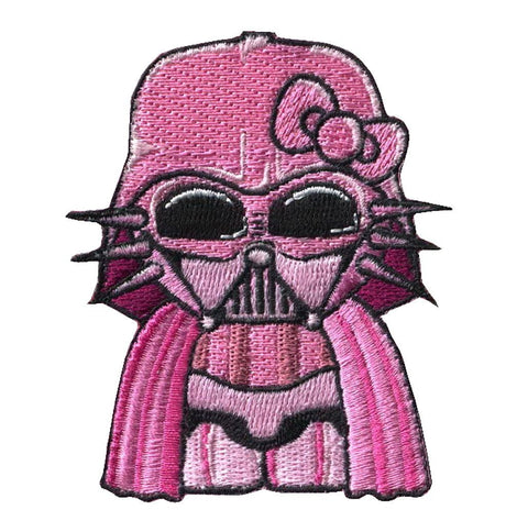 Velcro Pink Hello Kitty Darth Vader Star Wars Empire Dark Side Morale Patch - Titan One