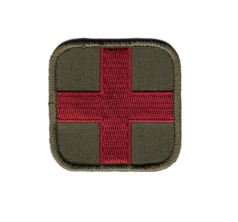 Green Red - Medic Cross EDC Bag Morale Patch
