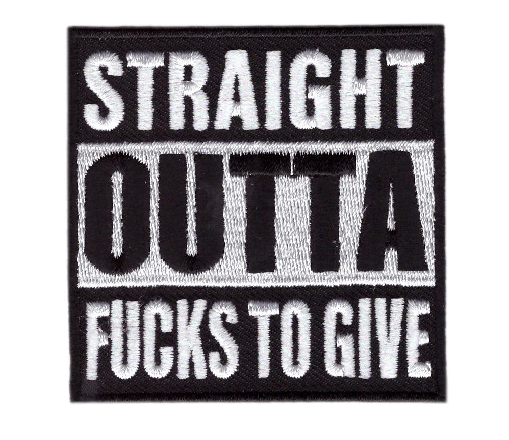 Velcro Straight Outta Fucks to Give Tactical Morale Airsoft Rucking Patch - Titan One