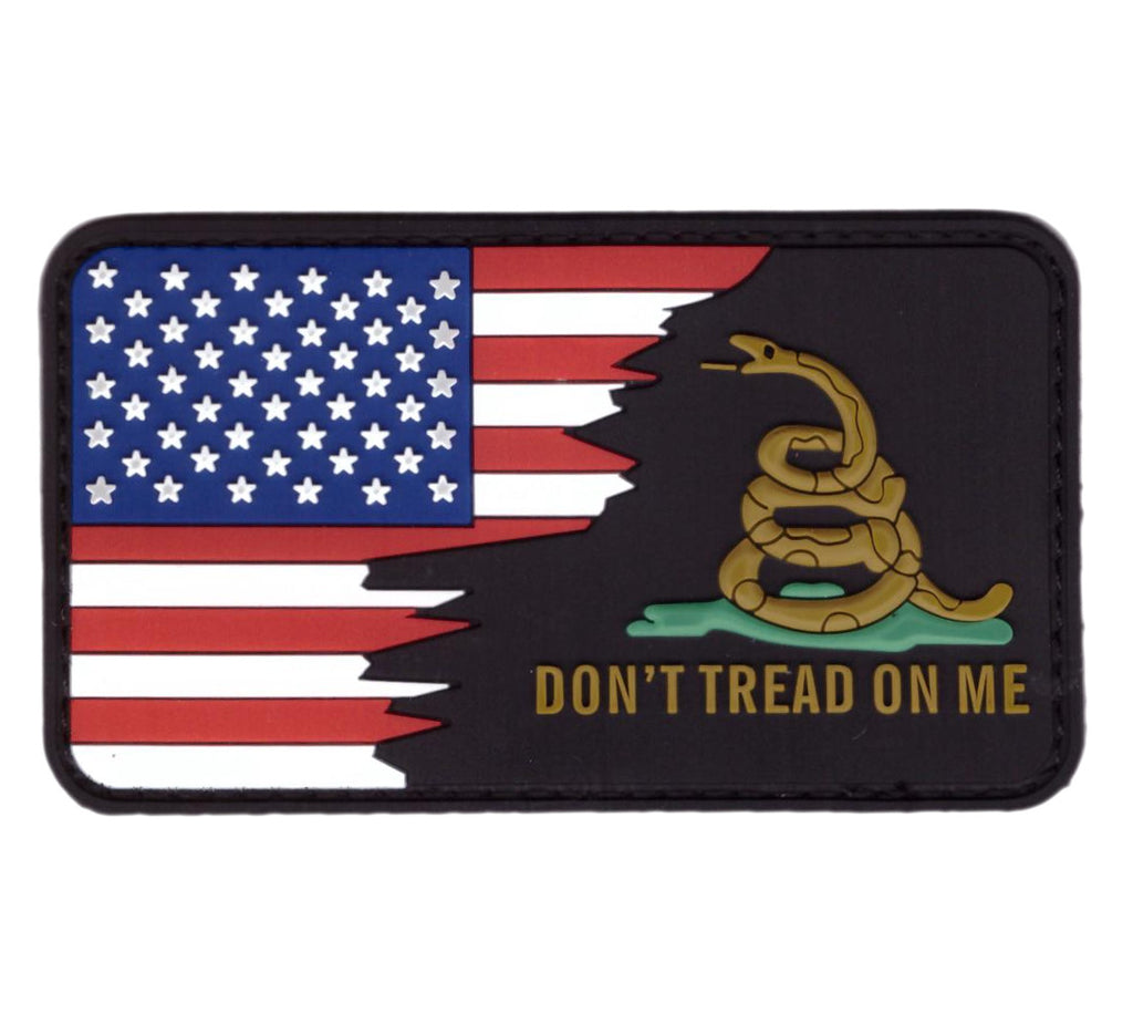 PVC Don't Tread On Me USA Flag 2nd Amendment Patch