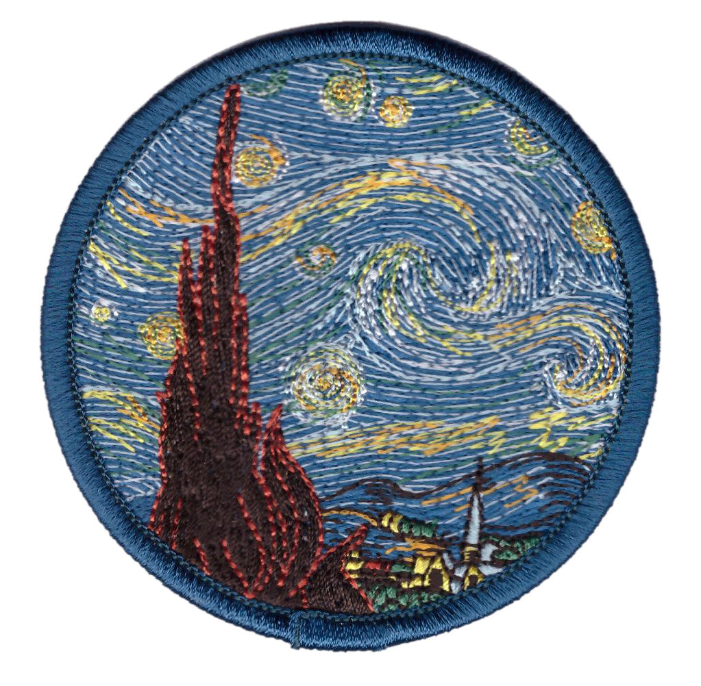 Starry Night Van Gogh Painting Decorative Patch