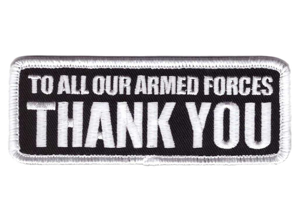 Velcro To Our Armed Forces THANK YOU Vet Tactical Patch - Titan One