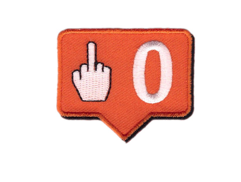 Instagram Icon Zero Fucks Given Morale Patch - Titan One